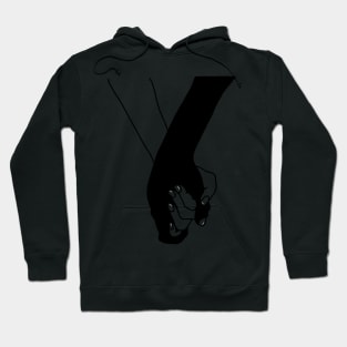 Black And White Hands Hoodie